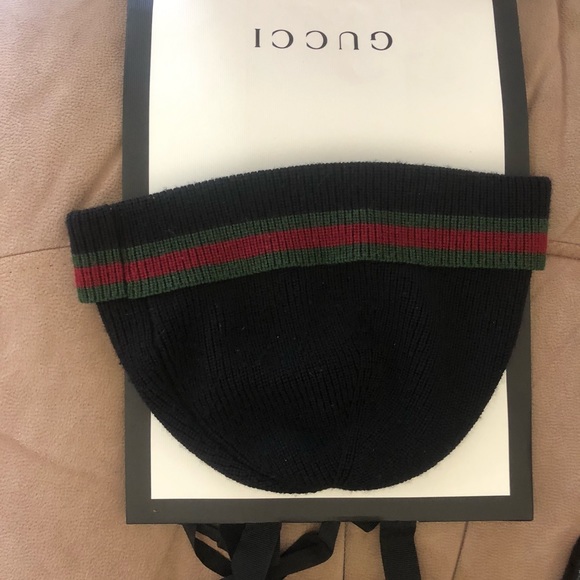 Gucci hat toque black classic g web pattrn - Picture 5 of 5